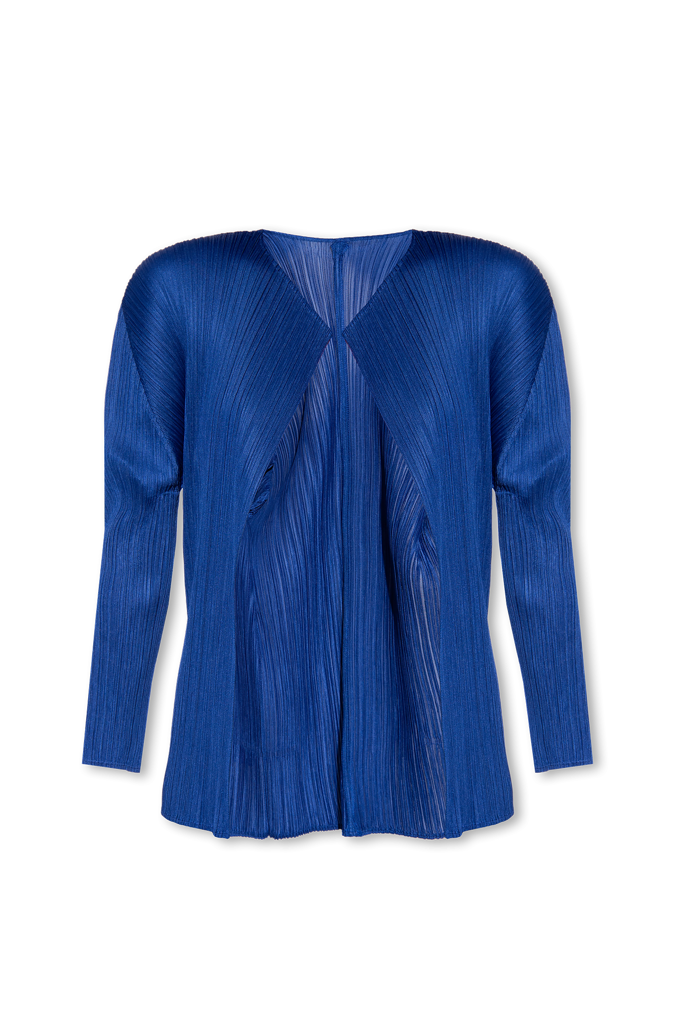 Blue Pleated cardigan Issey Miyake Pleats Please ...